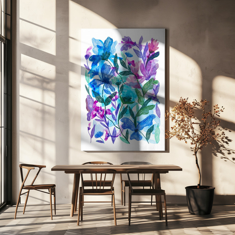 Bloemen zomerdroom | Canvas
