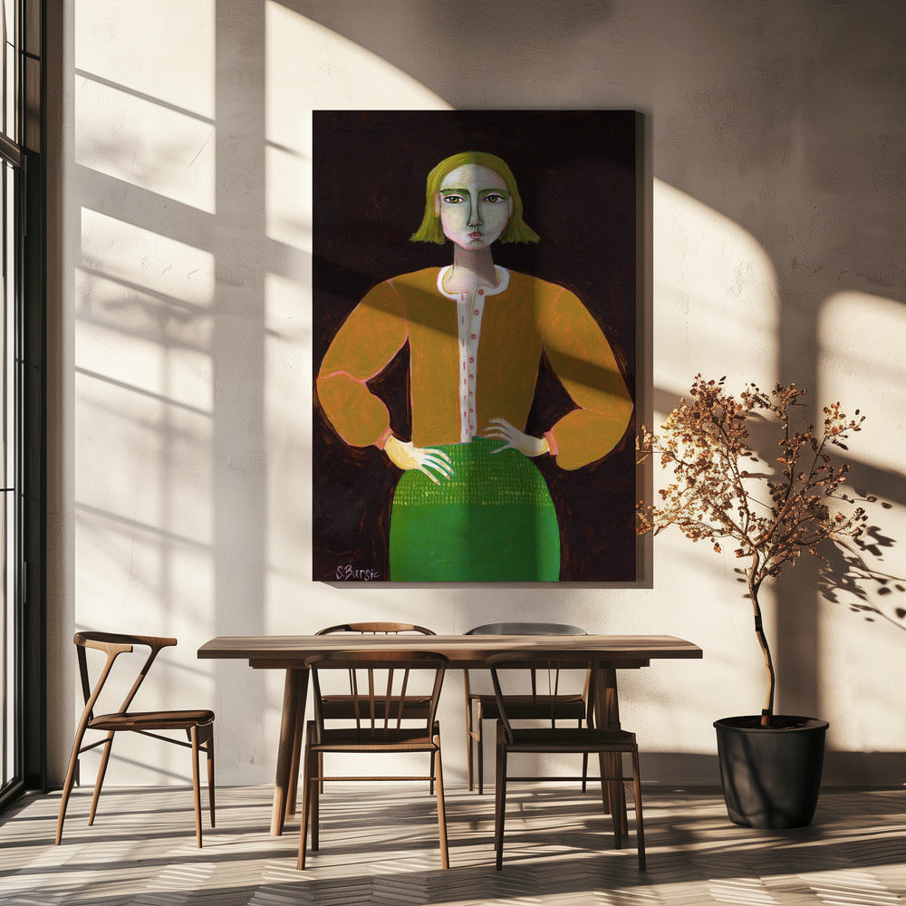 Vastberaden vrouw | Canvas