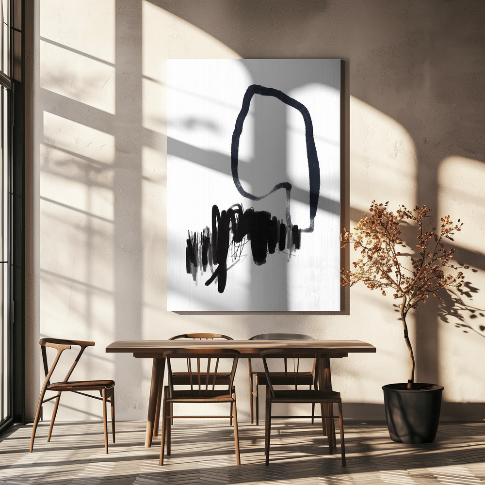 Monochrome Flow | Canvas