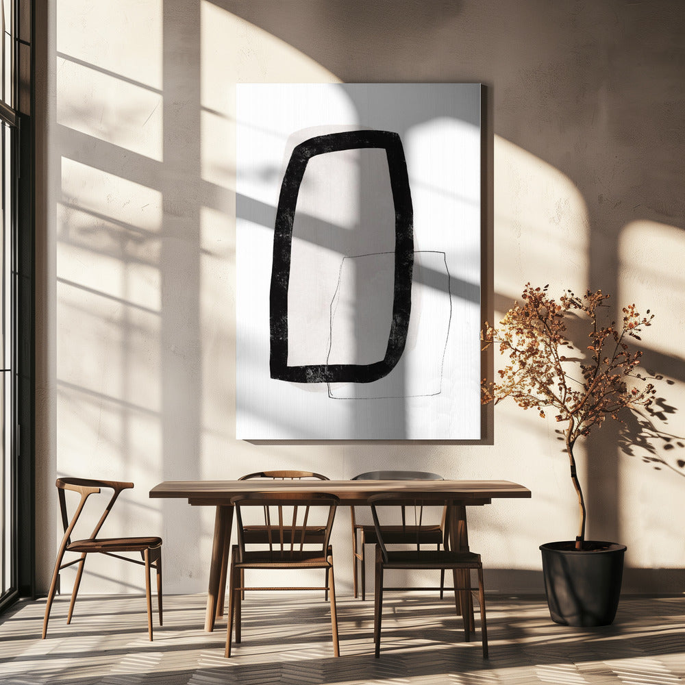 Monochrome lagen | Canvas