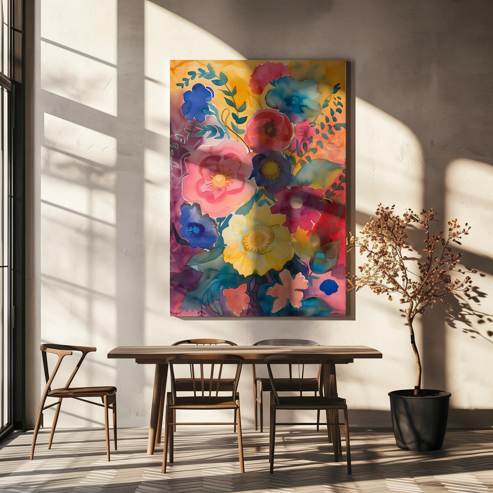 Aquarel Bloemen Nr. 6 | Canvas