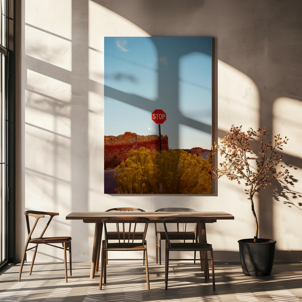 Zonsondergang in Abiquiu | Canvas