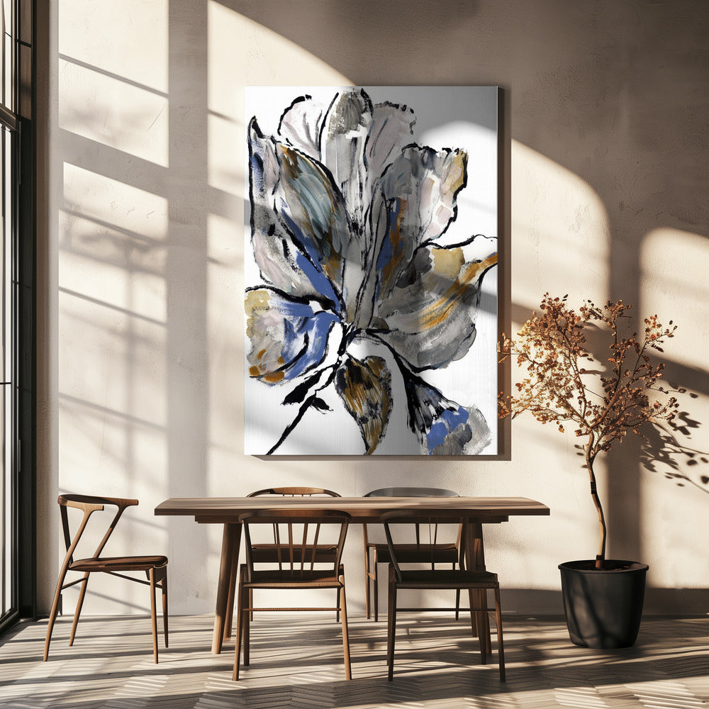 Le Jardin Botanique Blue Flower | Canvas