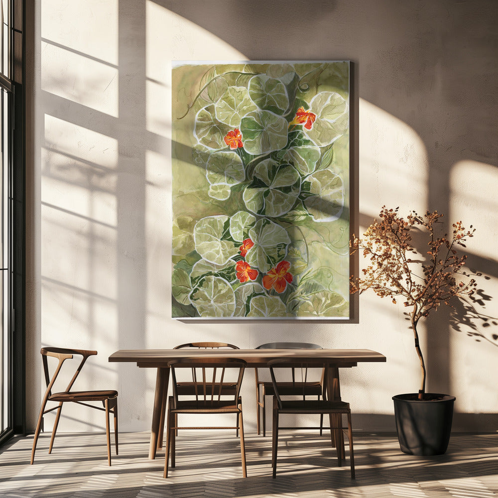 Oost-Indische kers wandtapijt | Canvas
