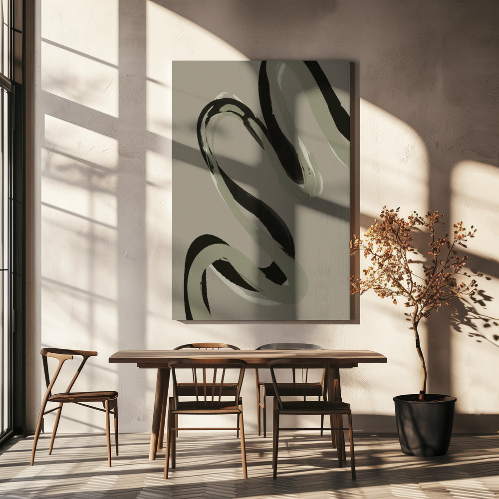 Elegante werveling | Canvas
