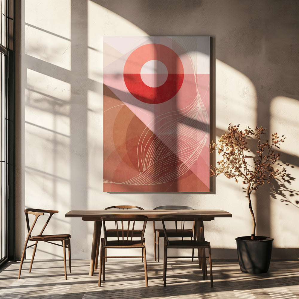 Abstract Boven de berg | Canvas
