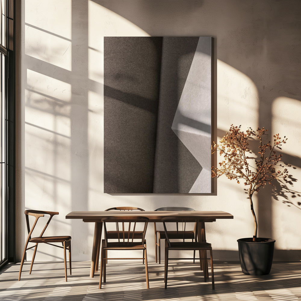 Papieren en schaduwen 1 | Canvas