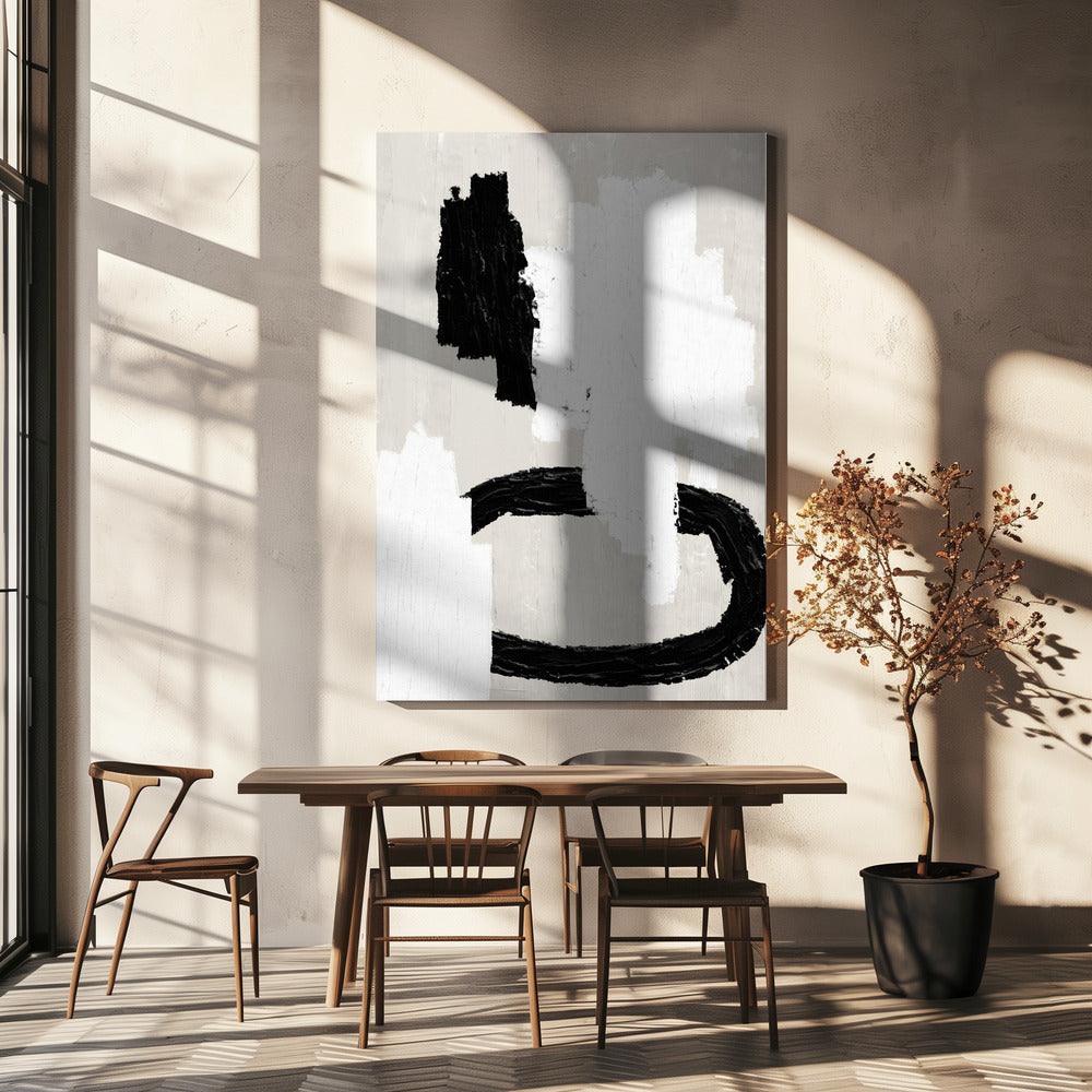 Monochrome Strokes | Canvas