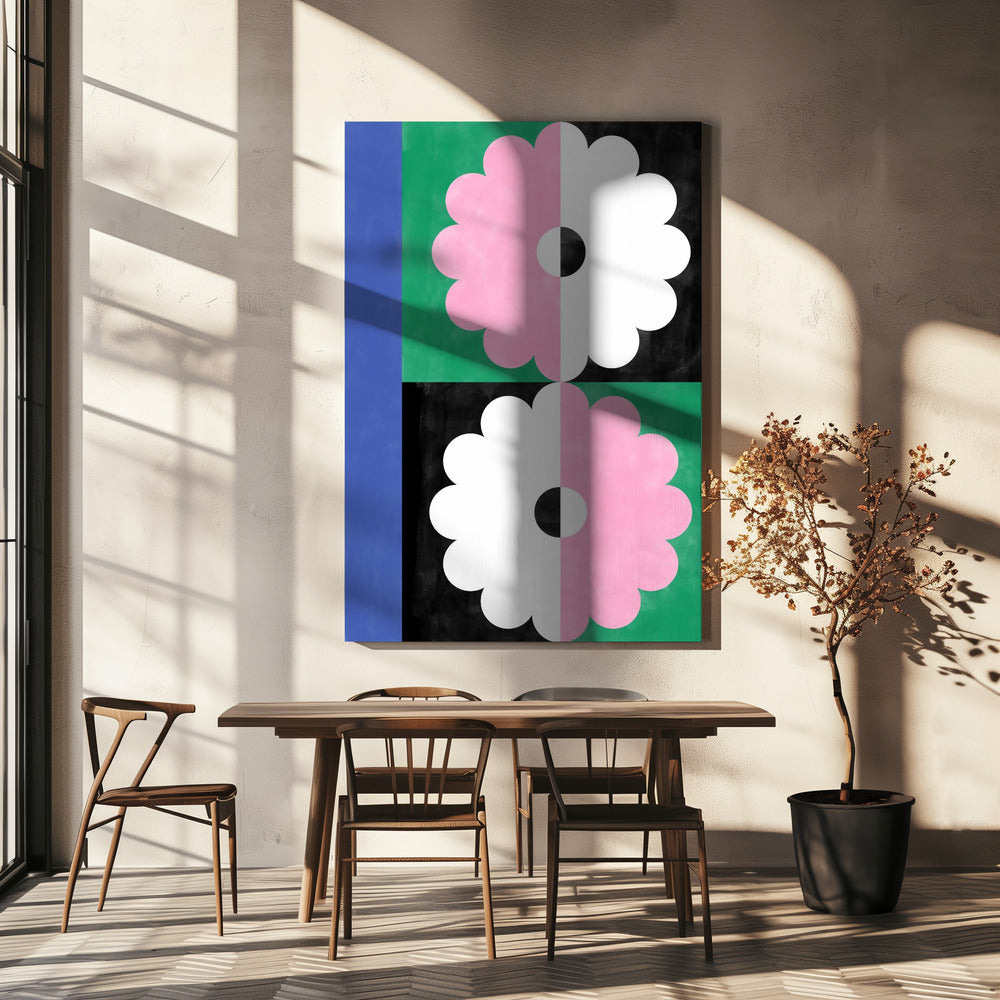 Symmetrie Bloesems | Canvas