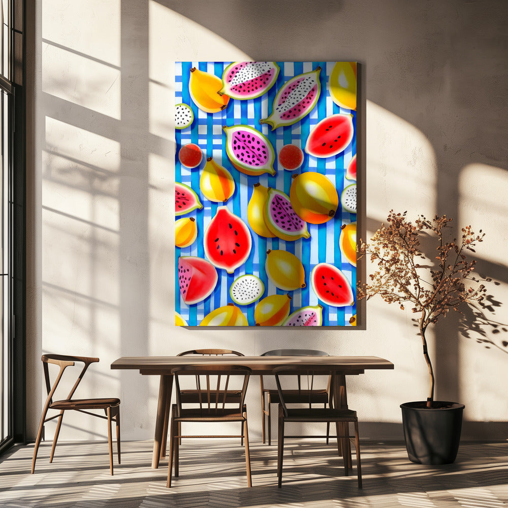 Tropische Fruit Pop | Canvas