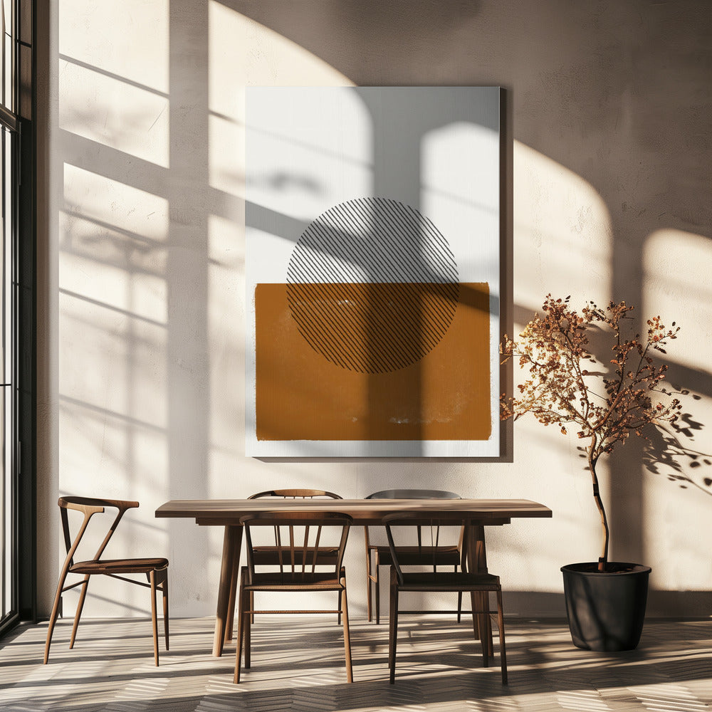 Gestreepte Horizon | Canvas