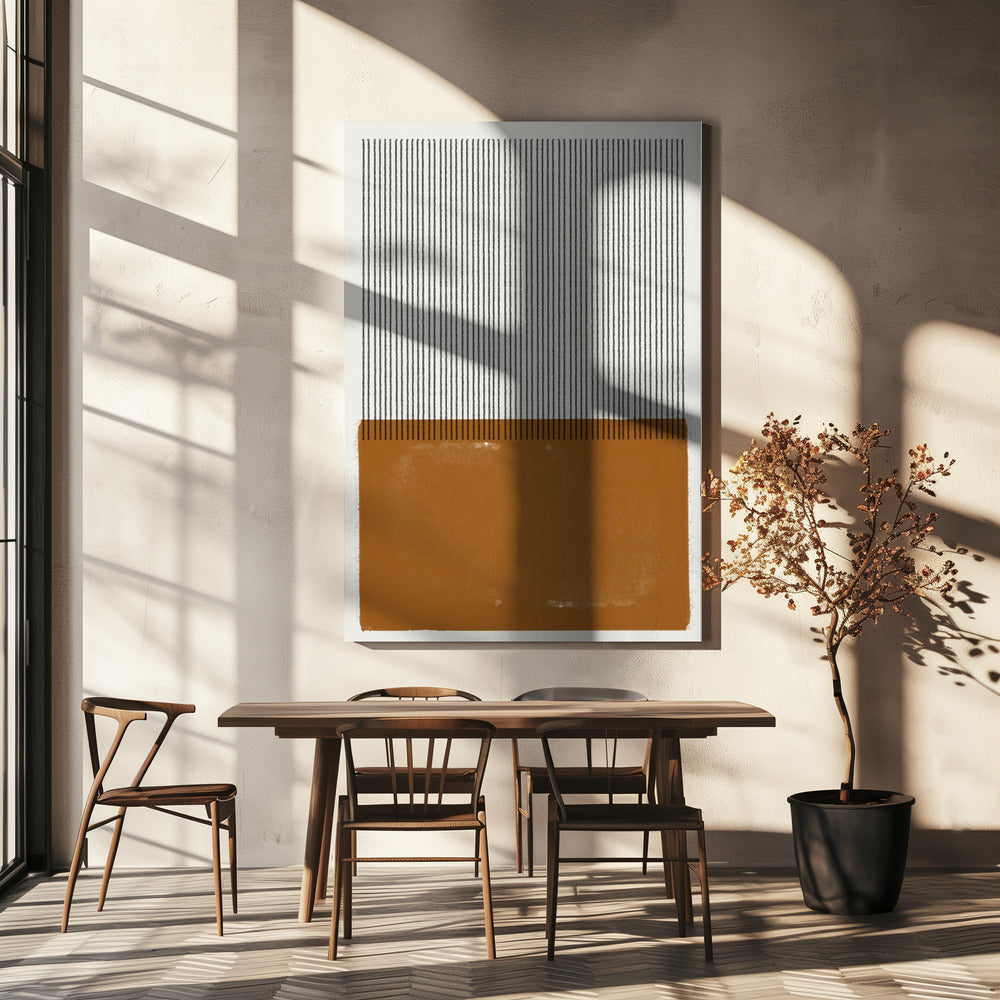 Gestreepte Harmonie | Canvas