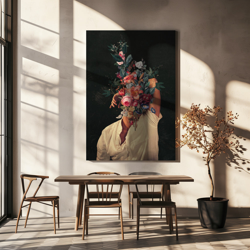 Rozen bloeiden elke keer dat ik aan je dacht | Canvas