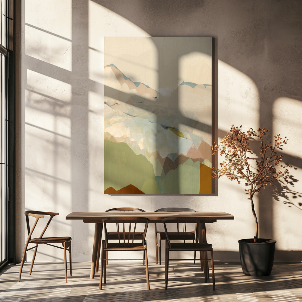 Peachy Mountain Range 1 | Canvas