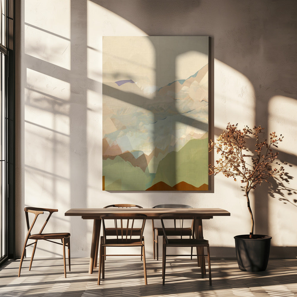 Peachy Mountain Range 3 | Canvas