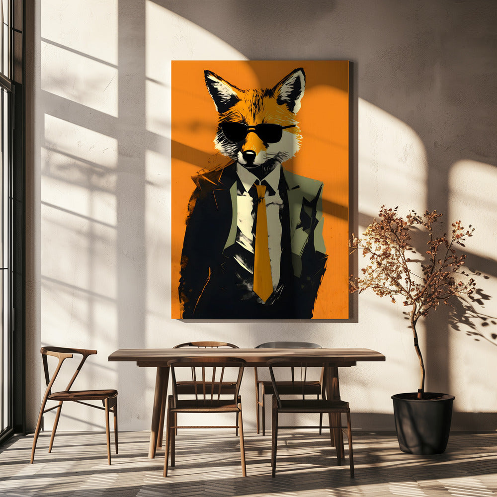Vos in een pak | Canvas