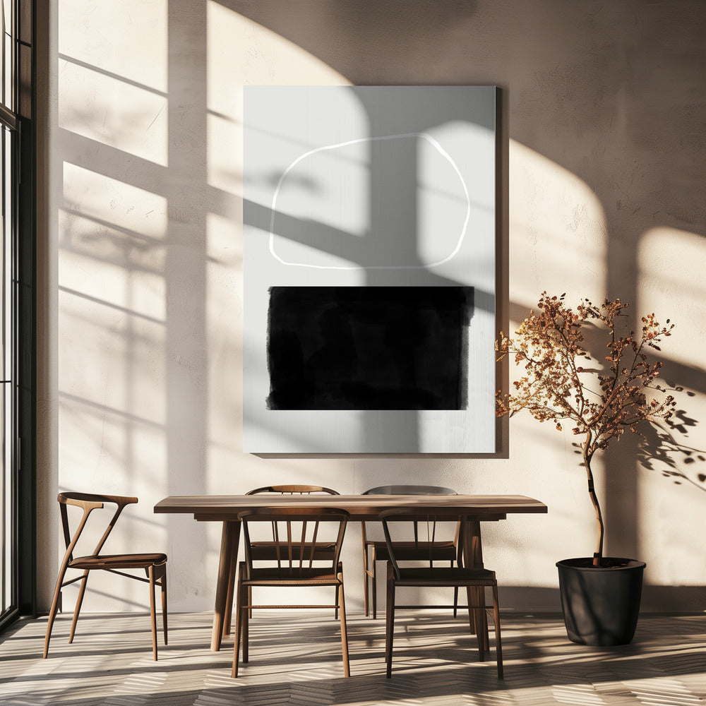 Monochroom evenwicht | Canvas