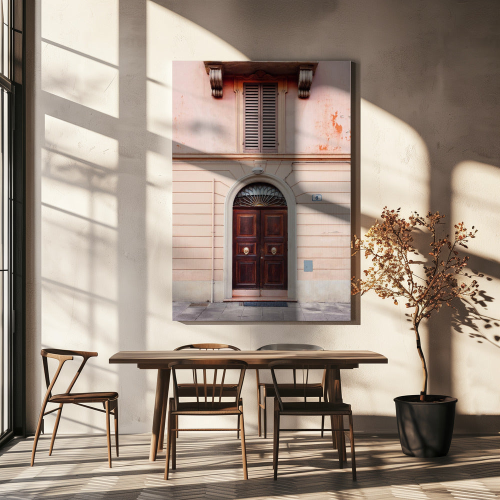 Bologna in roze | Reisfotografie Italië | Canvas