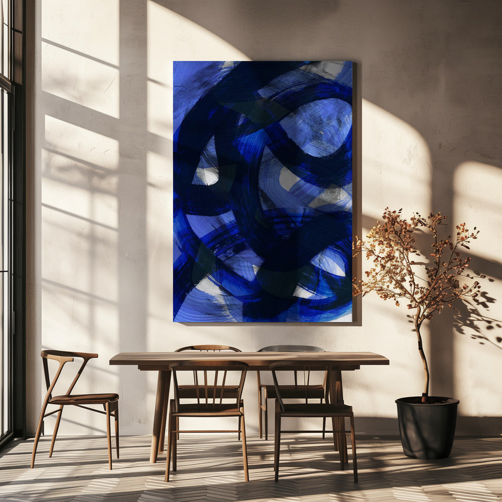 Abstracte penseelstreken 147 | Canvas