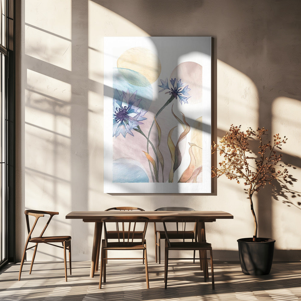 Aquarel Korenbloemen | Canvas