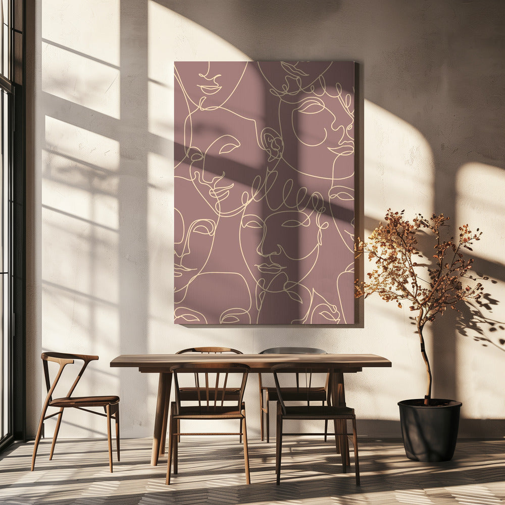 Vrouwelijke Patronen Poster 08 | Canvas