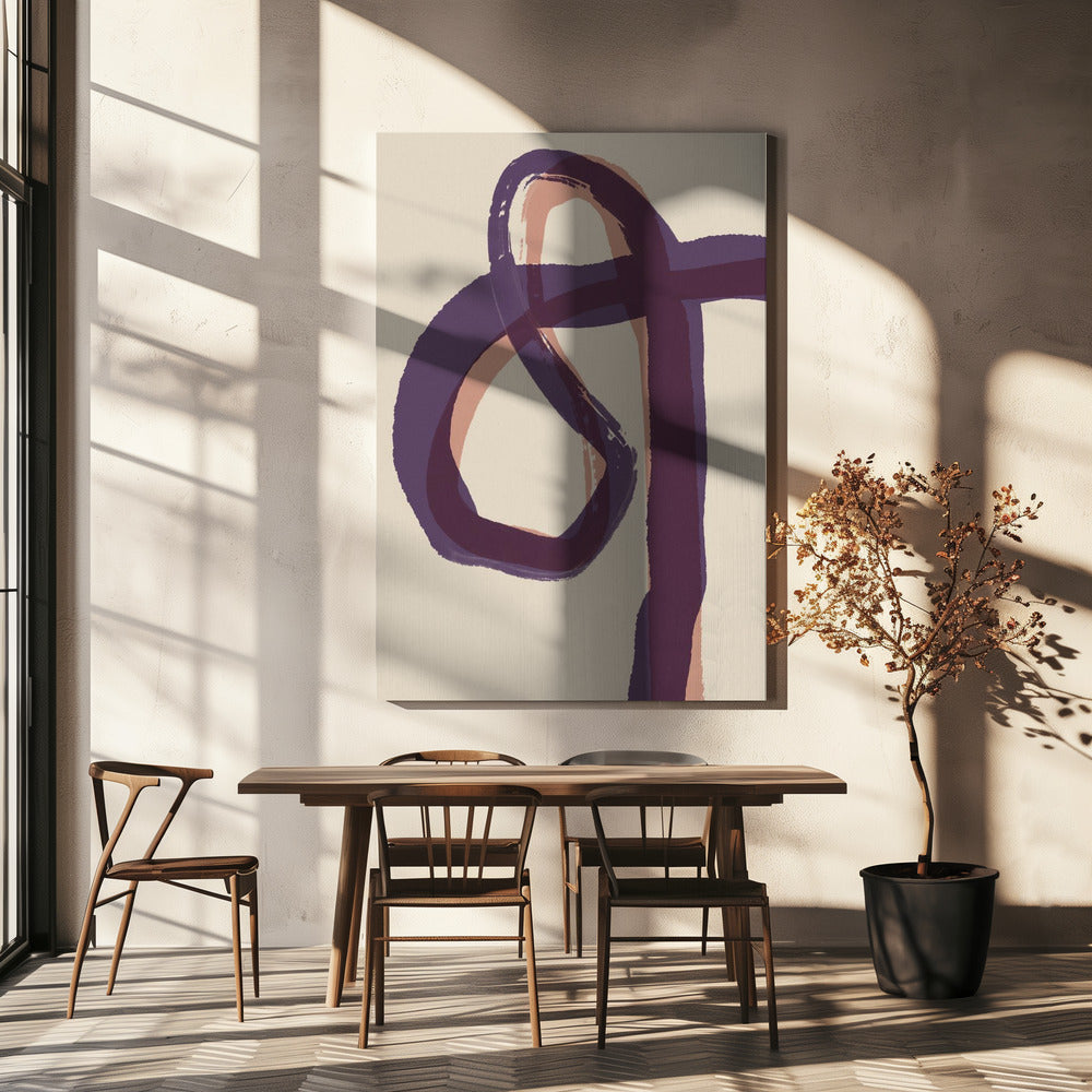Gebogen abstracties | Canvas