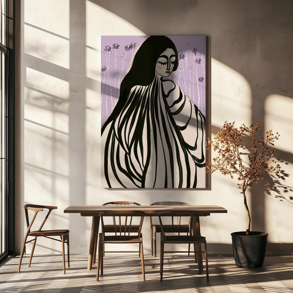Vloeiende elegantie | Canvas