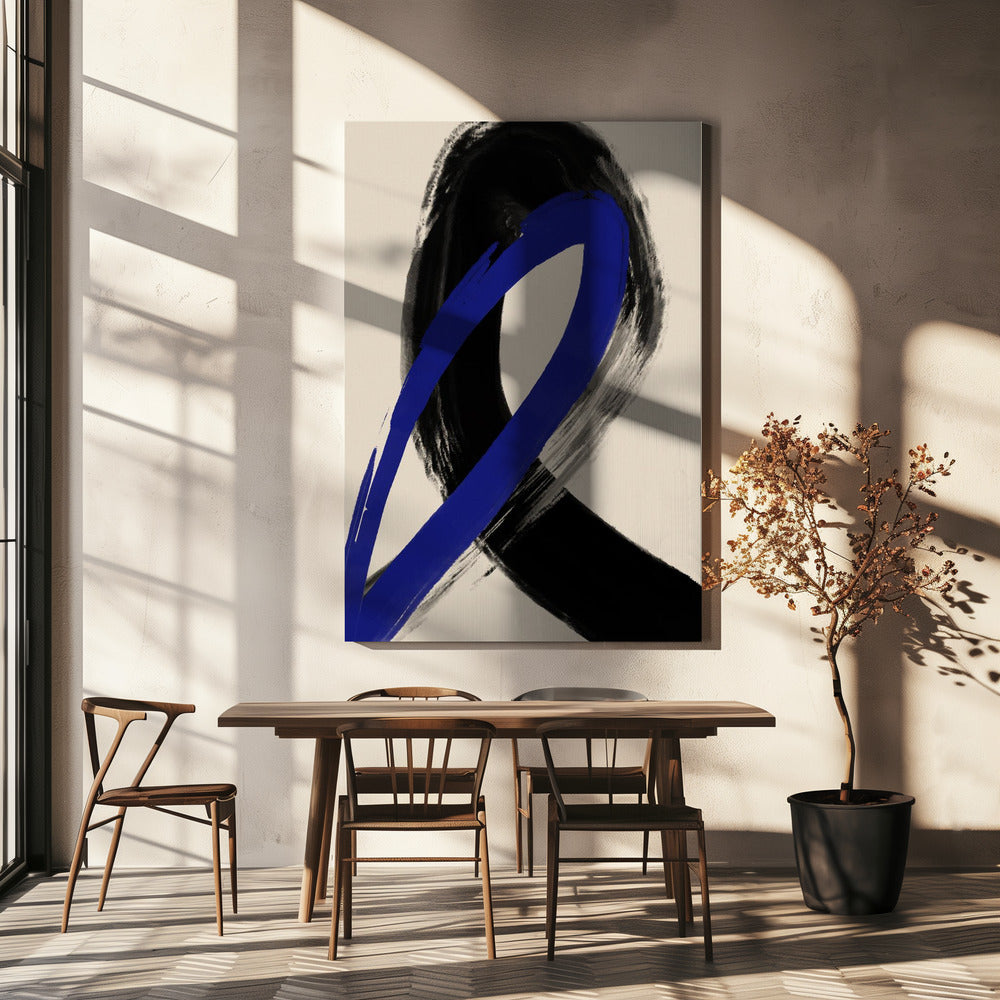Vette lijnstroom | Canvas