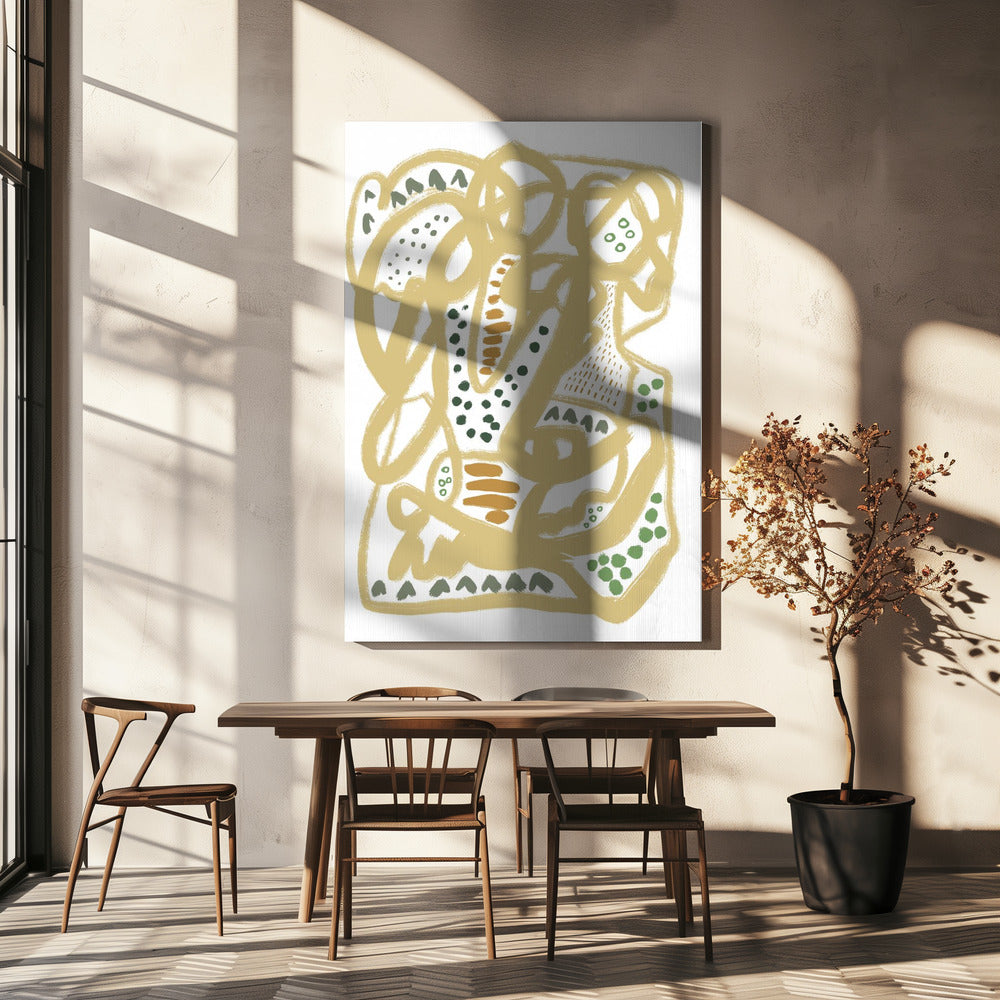 Krabbellijnen | Canvas