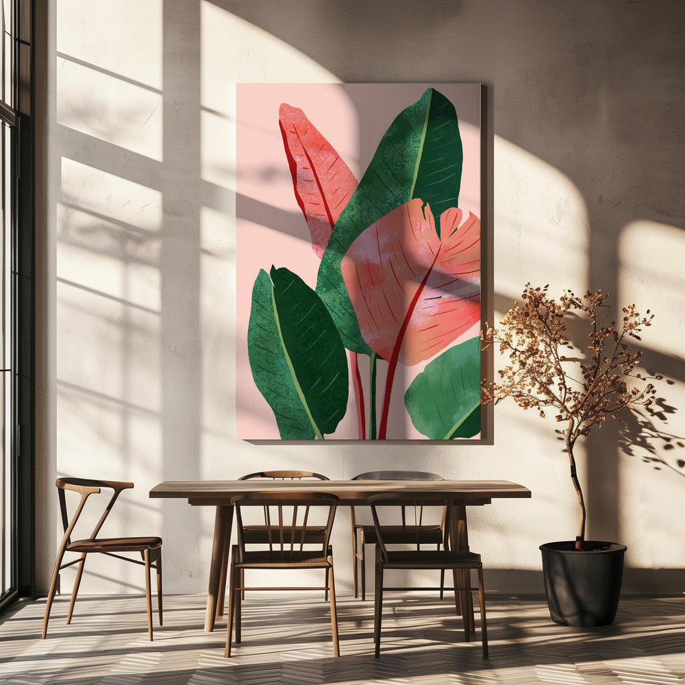 Blozend Tropisch | Canvas