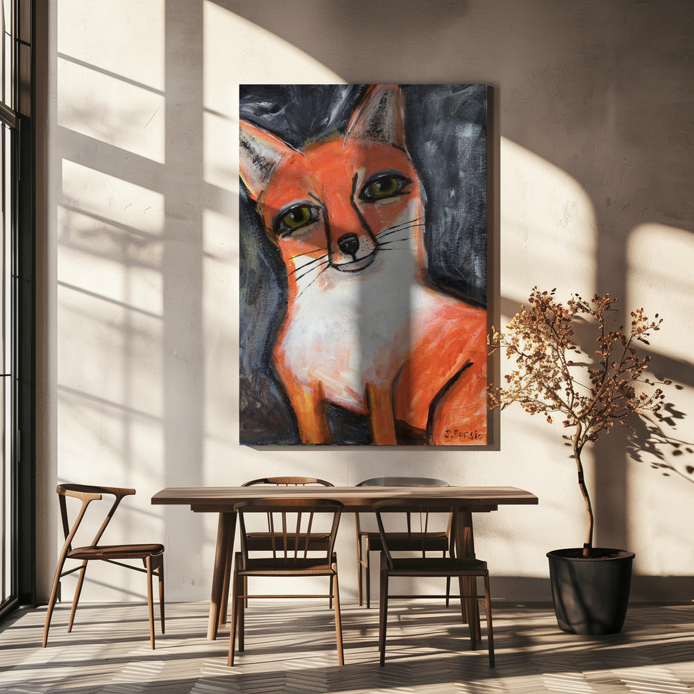 Oranje Vos | Canvas