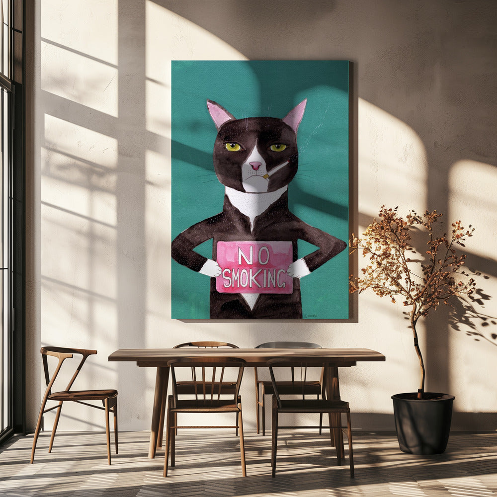 Rokende kat | Canvas