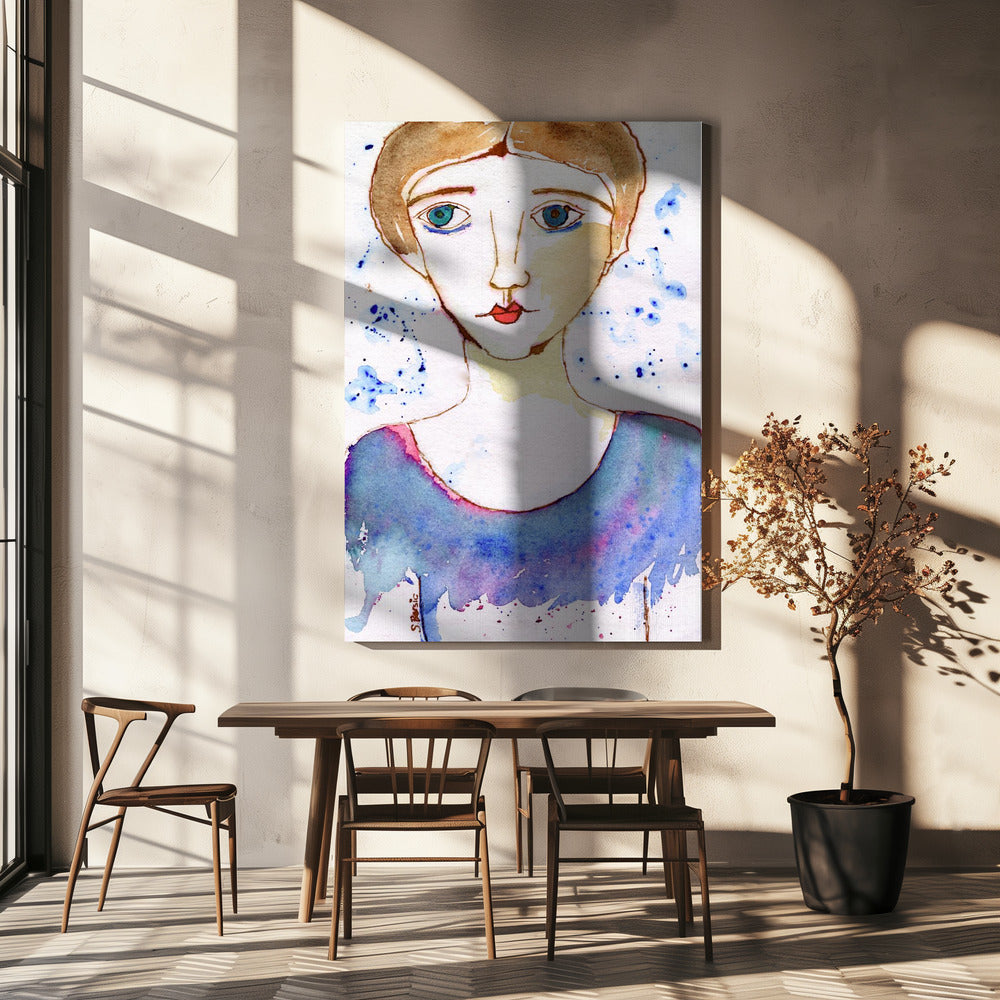 Dame kijkt | Canvas