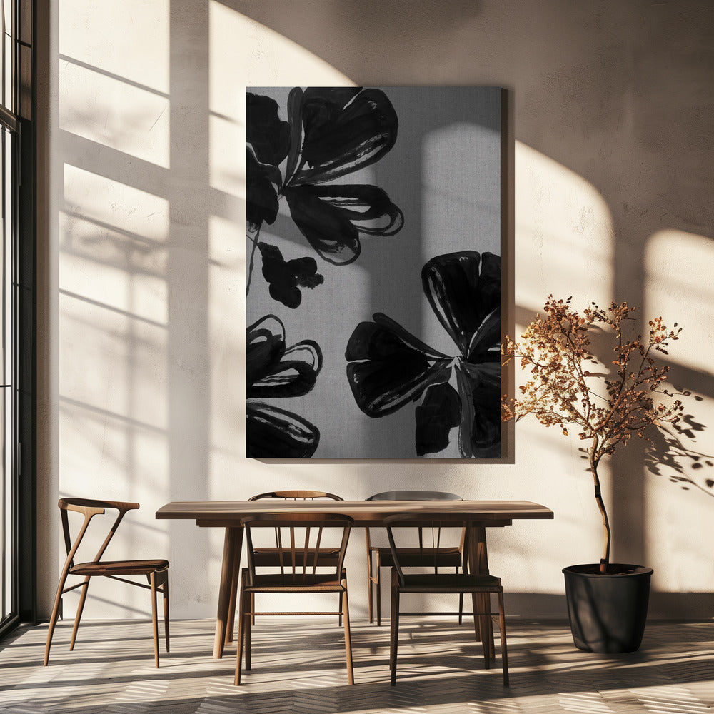 Black Floral 4 | Canvas