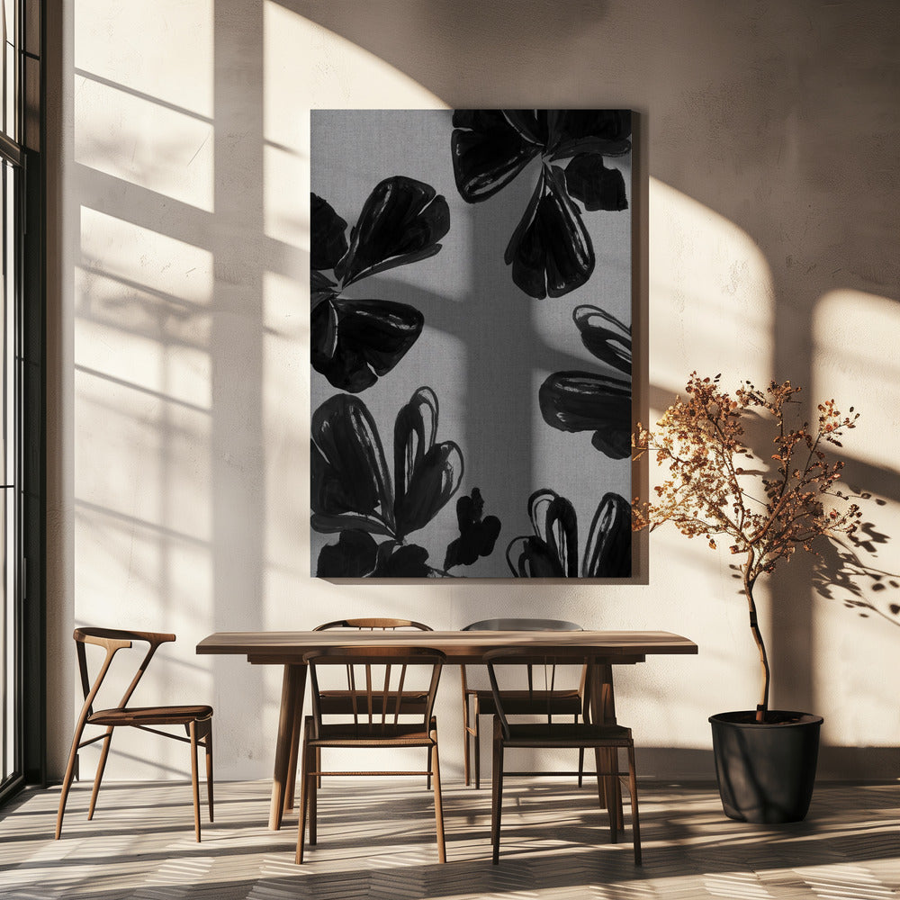 Black Floral 5 | Canvas