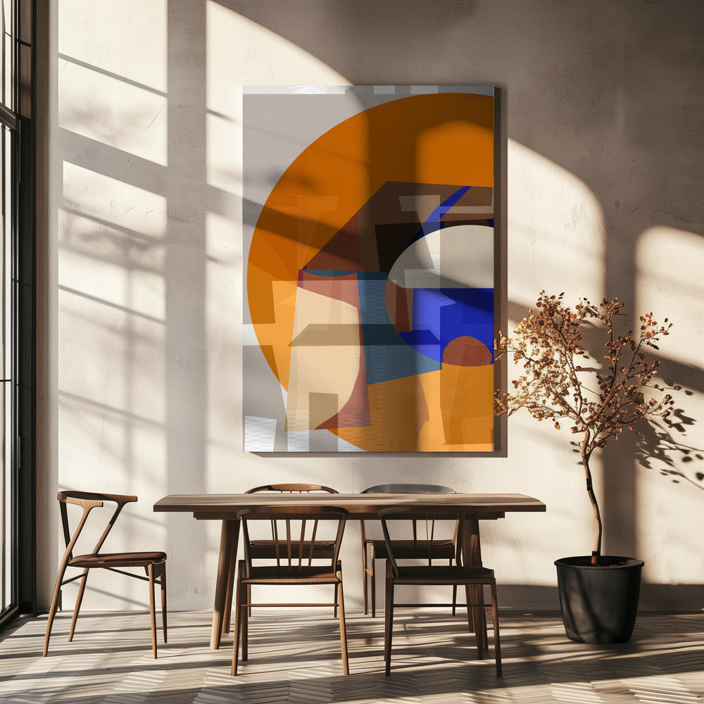 Orange Blue Woven 4 | Canvas