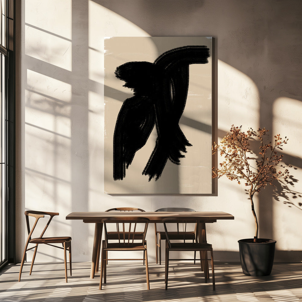 Schaduwrijke elegantie | Canvas
