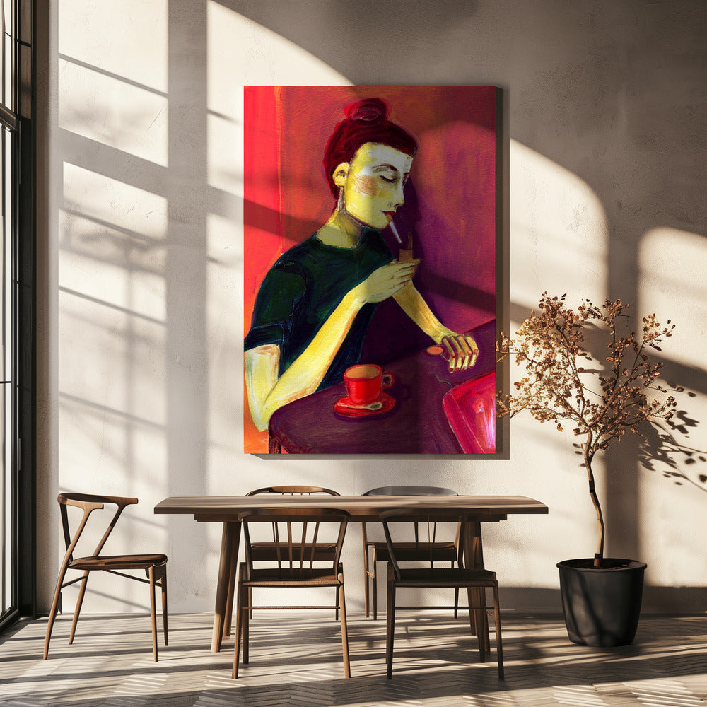 Dame steekt sigaret op | Canvas