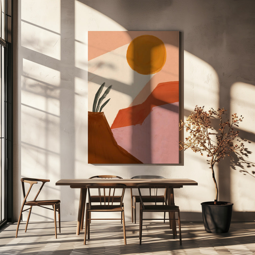 Woestijnzonlicht | Canvas