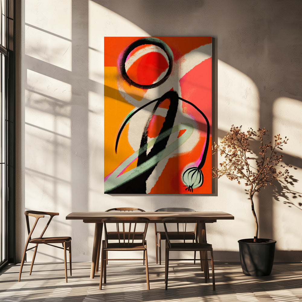 Levendige wervelwind | Canvas