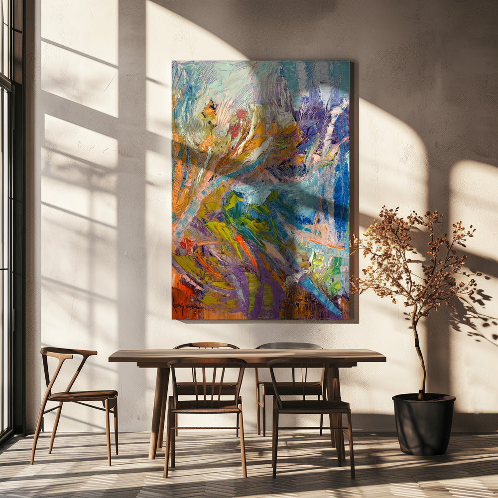 Indigo Abstract | Canvas
