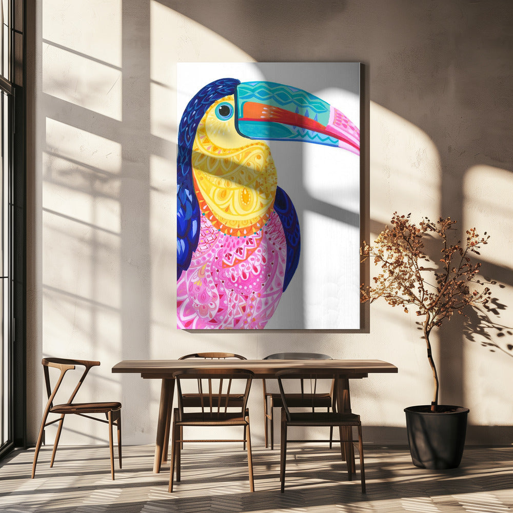 Kleurrijke Toekan | Canvas