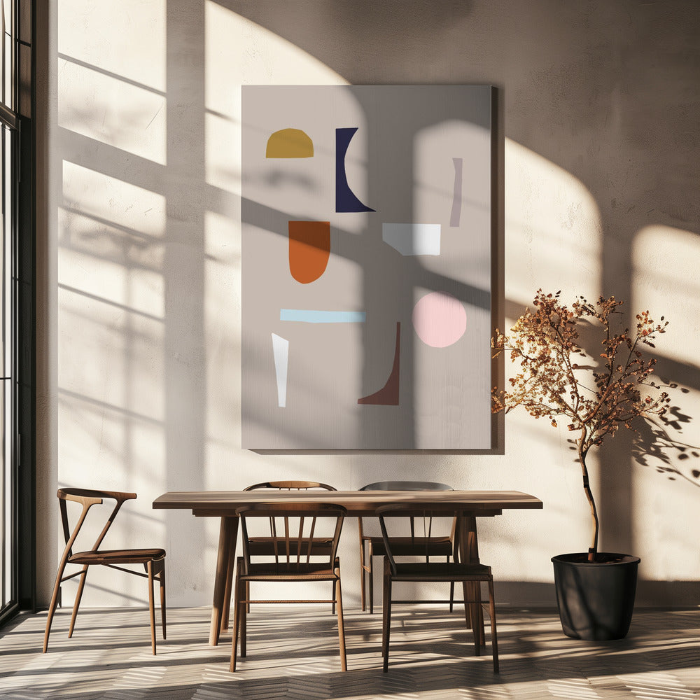 Abstracte vormen 4 | Canvas
