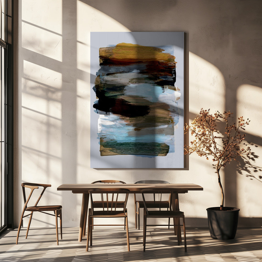 Abstracte penseelstreken 78X | Canvas