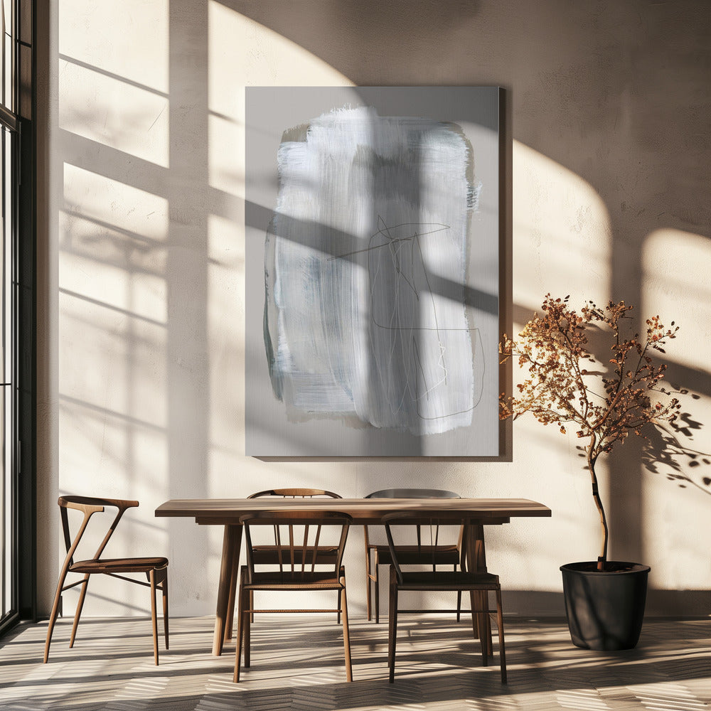 Abstracte penseelstreken 109 | Canvas