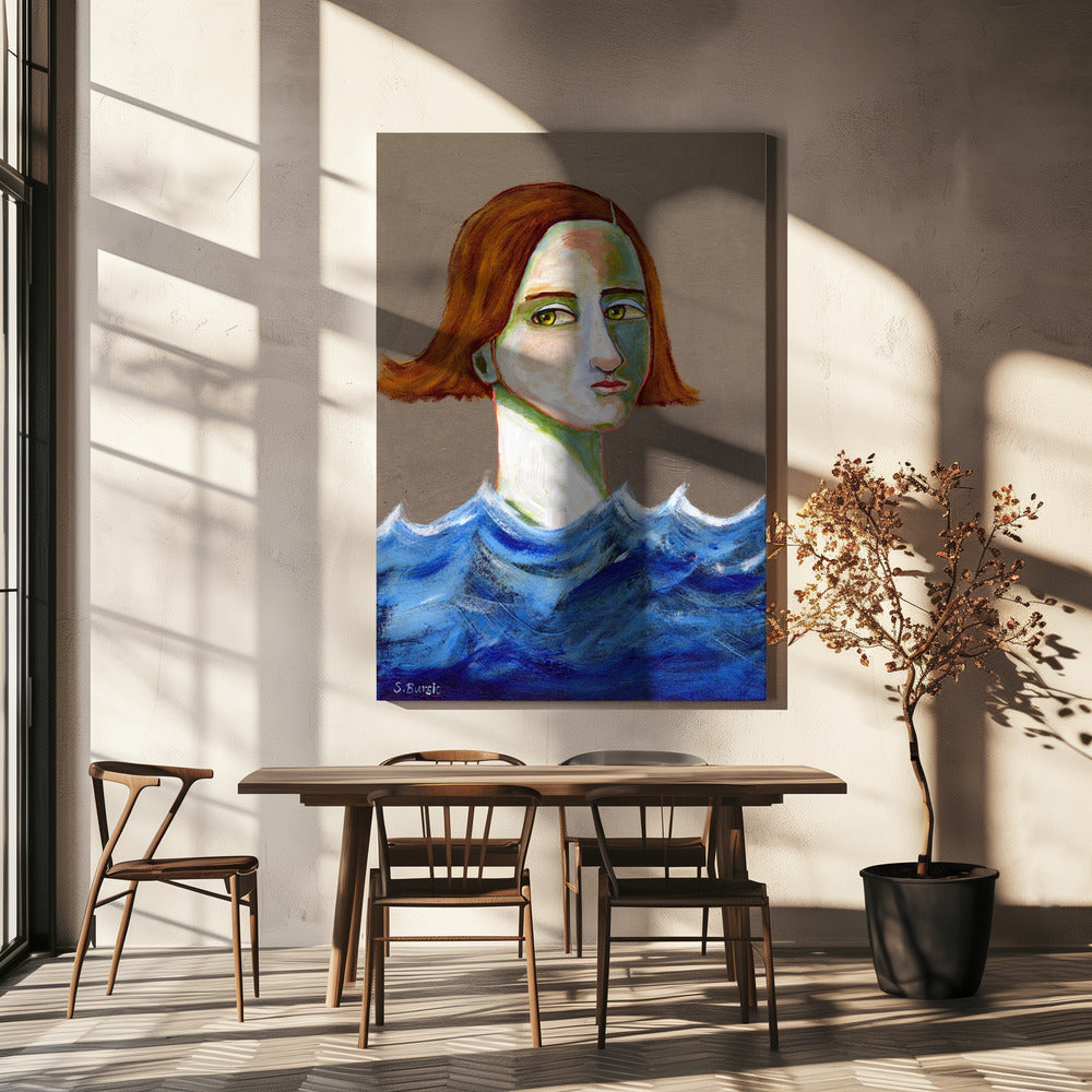 De zwemmer | Canvas