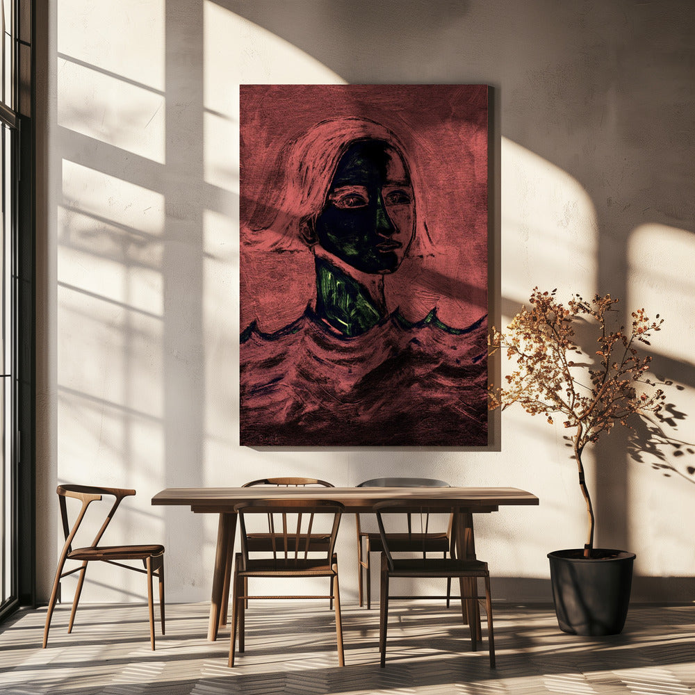 De Zwemmer Roze | Canvas