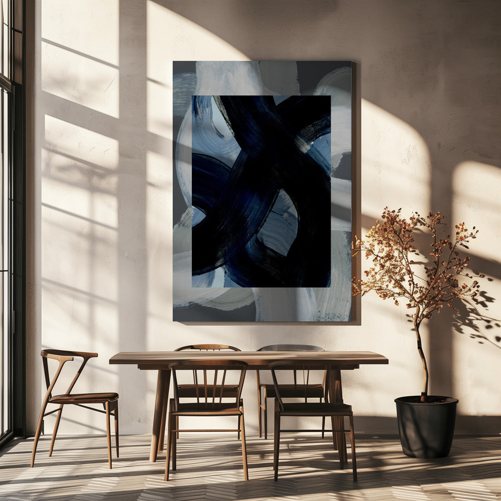 Abstracte penseelstreken 150x | Canvas