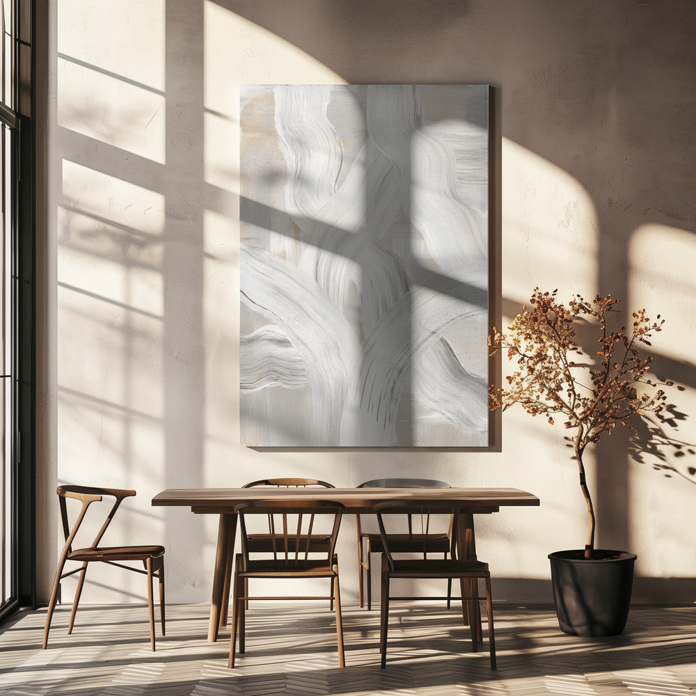 Abstracte penseelstreken 126 | Canvas