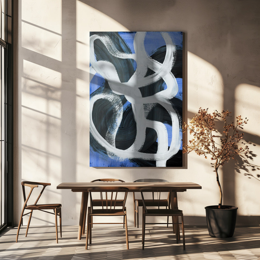 Abstracte penseelstreken 127 | Canvas
